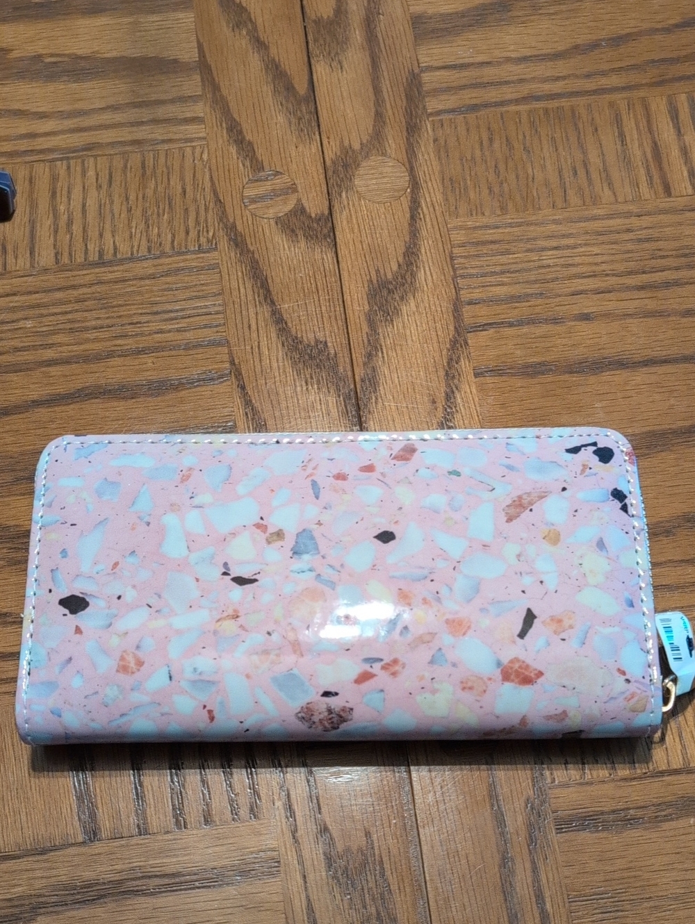 Pink Terrazzo Pattern Zip Wallet